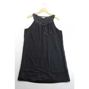 h&m black dress with bow Miu Miu Black Mini Dress With Sequin Straps And Bow Size Italian 38